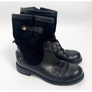 Jimmy Choo Black Combat & Moto Boots